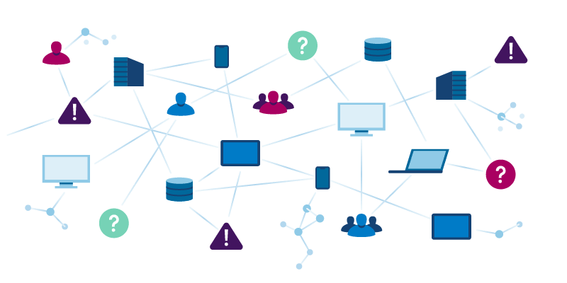 Illustratie over Digitale ecosystemen